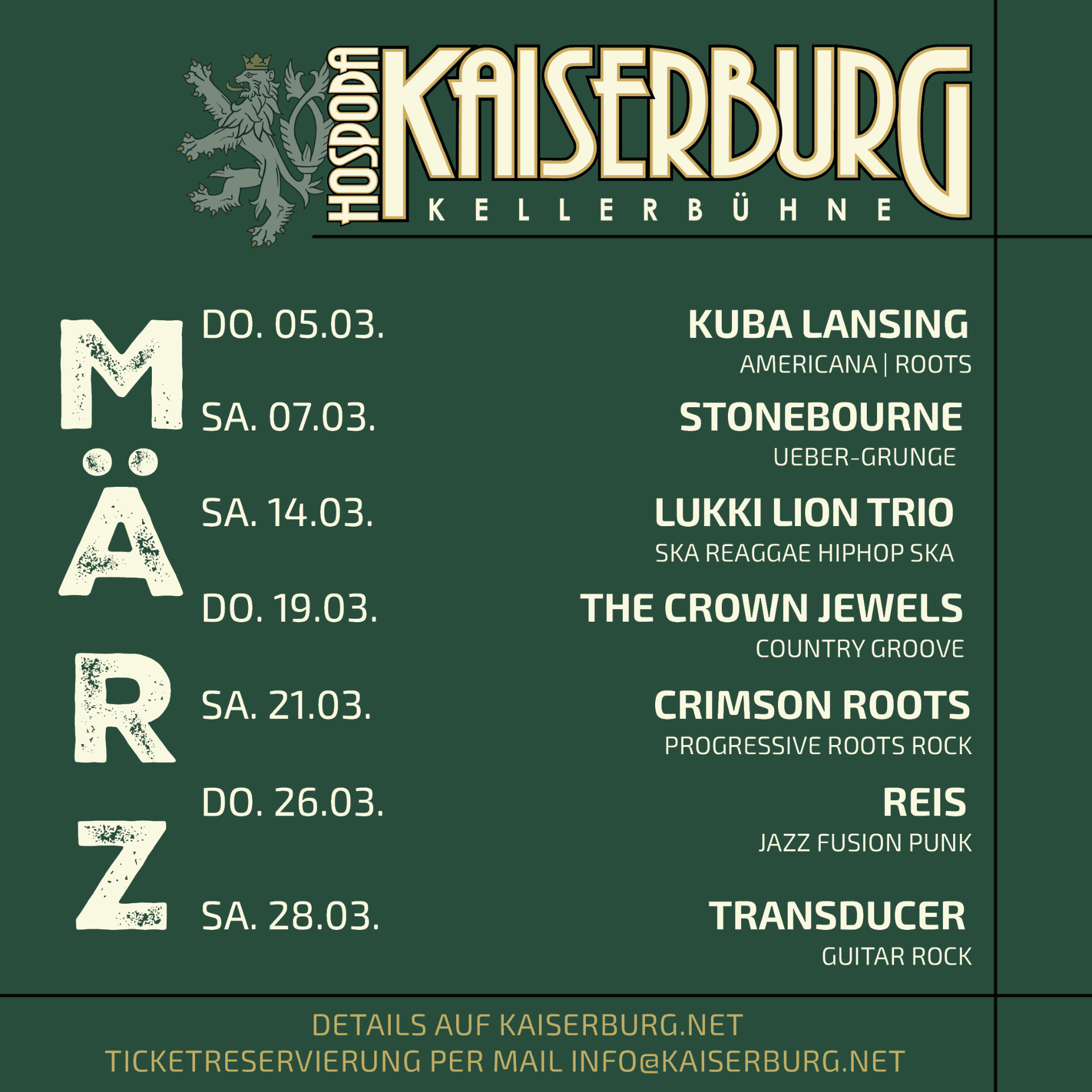 Konzert Vorschau - Details folgen